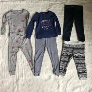 6PC Toddler PJs and Pants Bundle
